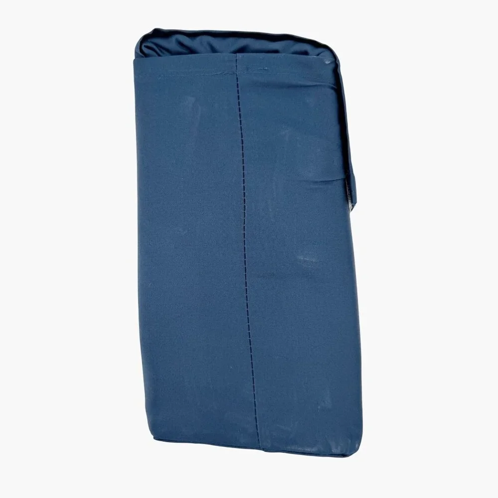 NEW 6pc 800 Thread Count Hotel Sateen Solid Sheet Set - Threshold Graphite Blue